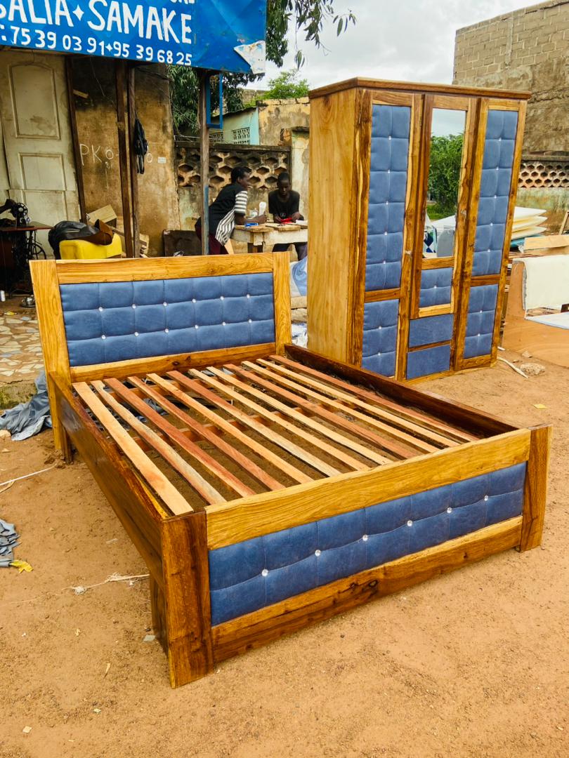 Lit 2place et armoire 3portière